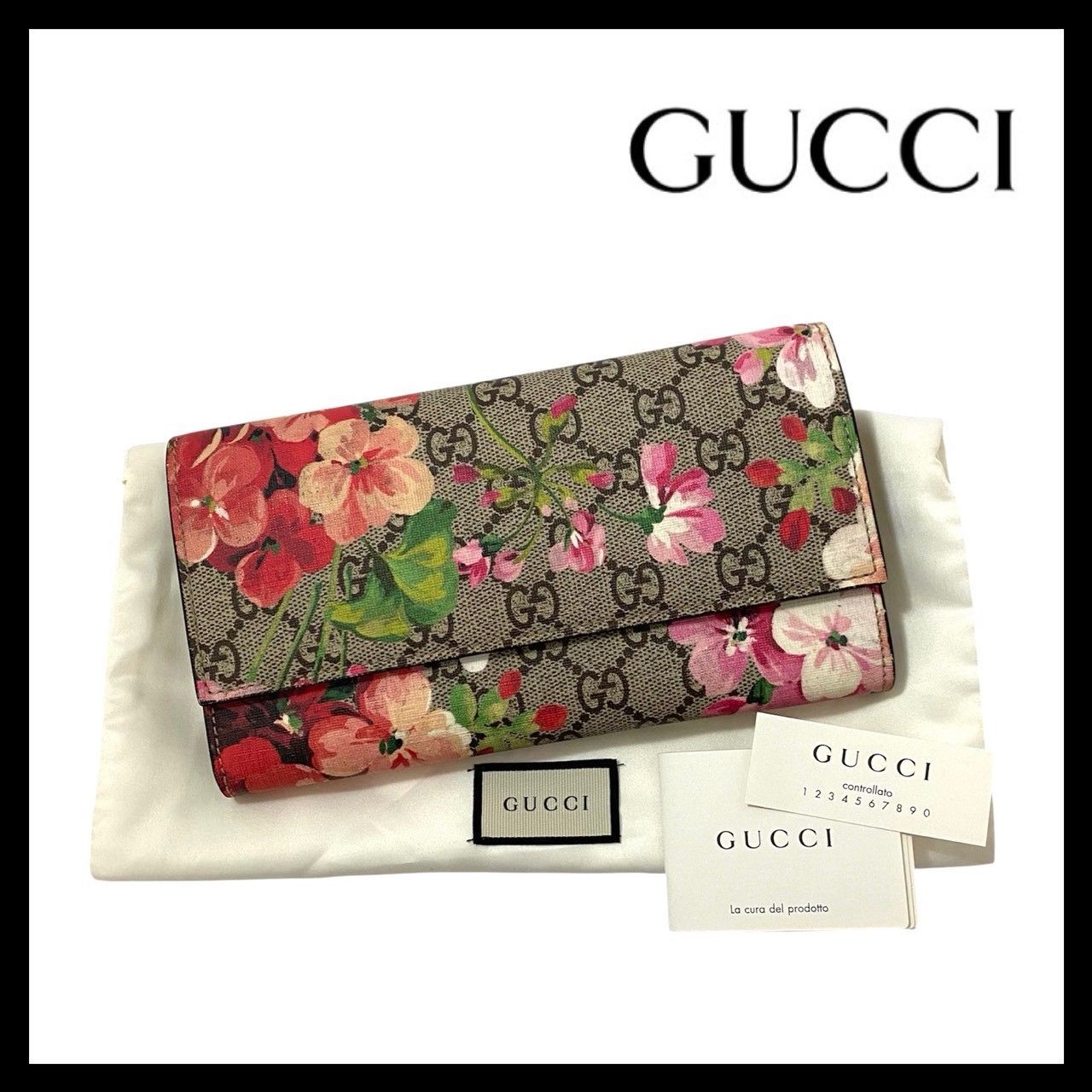 GUCCI】GGブルームス コンチネンタルウォレット 長財布 404070 2149 