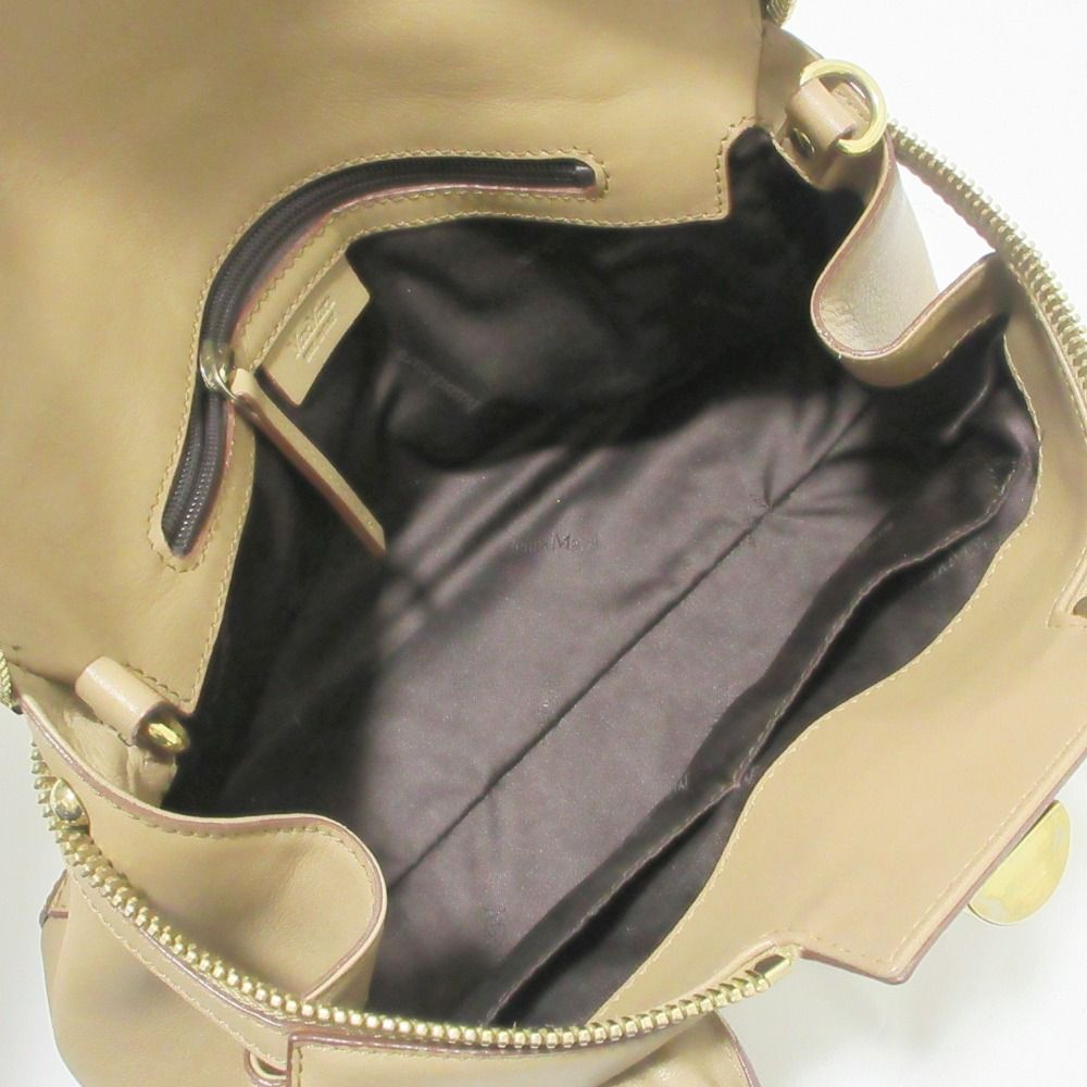 良品 Max Mara マックスマーラ マルゴー レザー ターンロック フラップ  