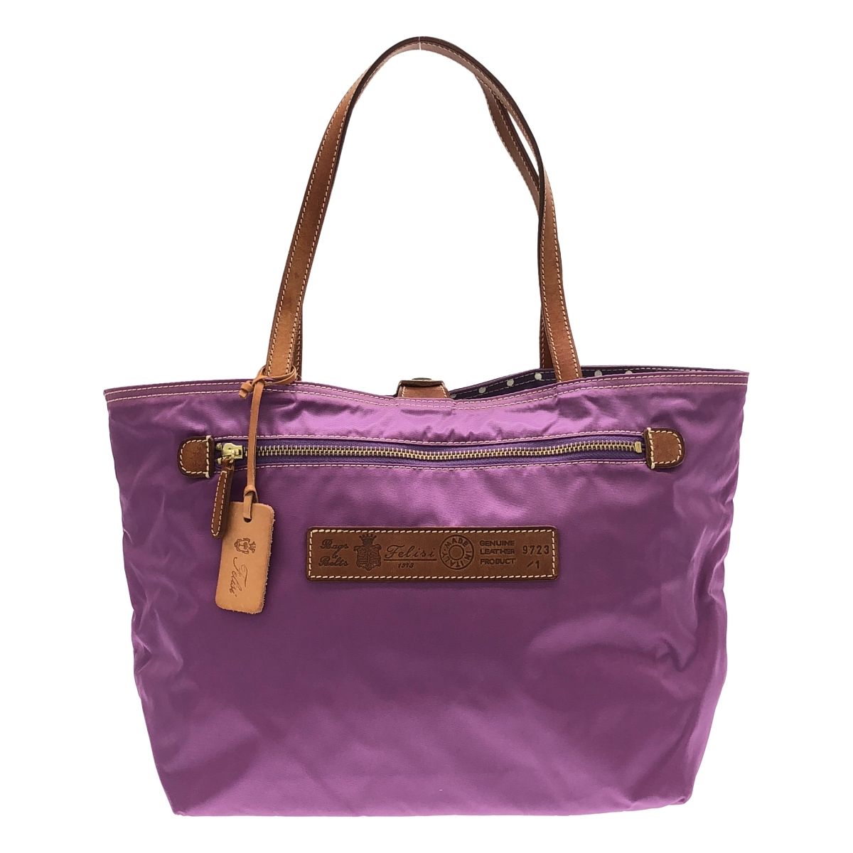 【美品】Felisi フェリージ バゲッタレザートートバッグ 2way フェリージのトートバッグリバーシブル Felisiフェリージ15−20