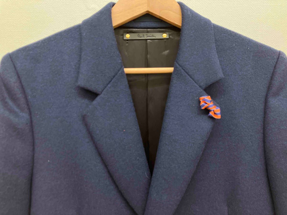 Paul Smith / チェスターコート/S/ウール/NVY/無地/PF-IS-78977// Paul