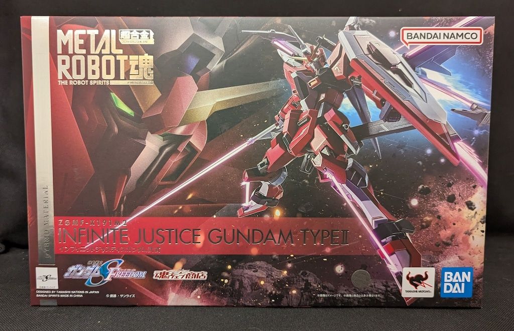 中古 フィギュア 機動戦士ガンダムSEEDFREEDOM インフィニットジャスティスガンダム弐式 L ROBOT魂 2025年製 SIDEMS 魂ウェブ商店限定 【715】 中古 フィギュア 機動戦士ガンダムSEEDFREEDOM インフィニット
