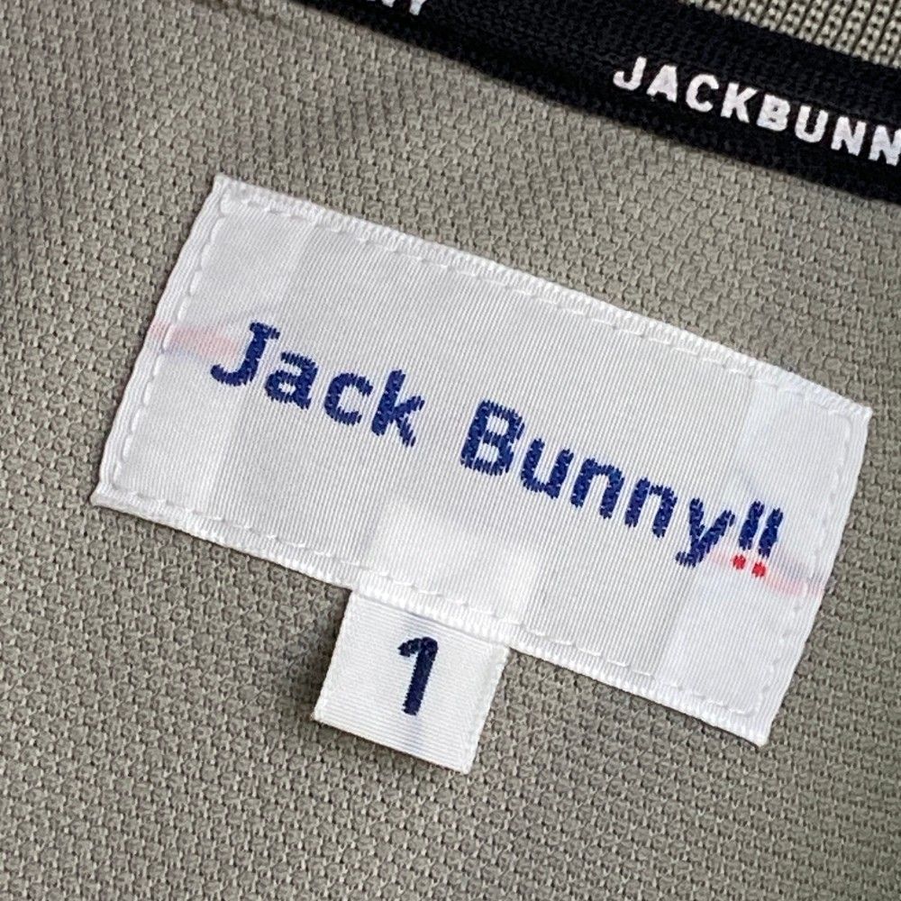サイズ：1 JACK BUNNY ジャックバニー 2023年モデル 半袖ポロシャツ プリント  グレー系 [240101420715] ゴルフウェア レディース ストスト サイズ：1 JACK BUNNY ジャックバニー 2023年モデル 半袖