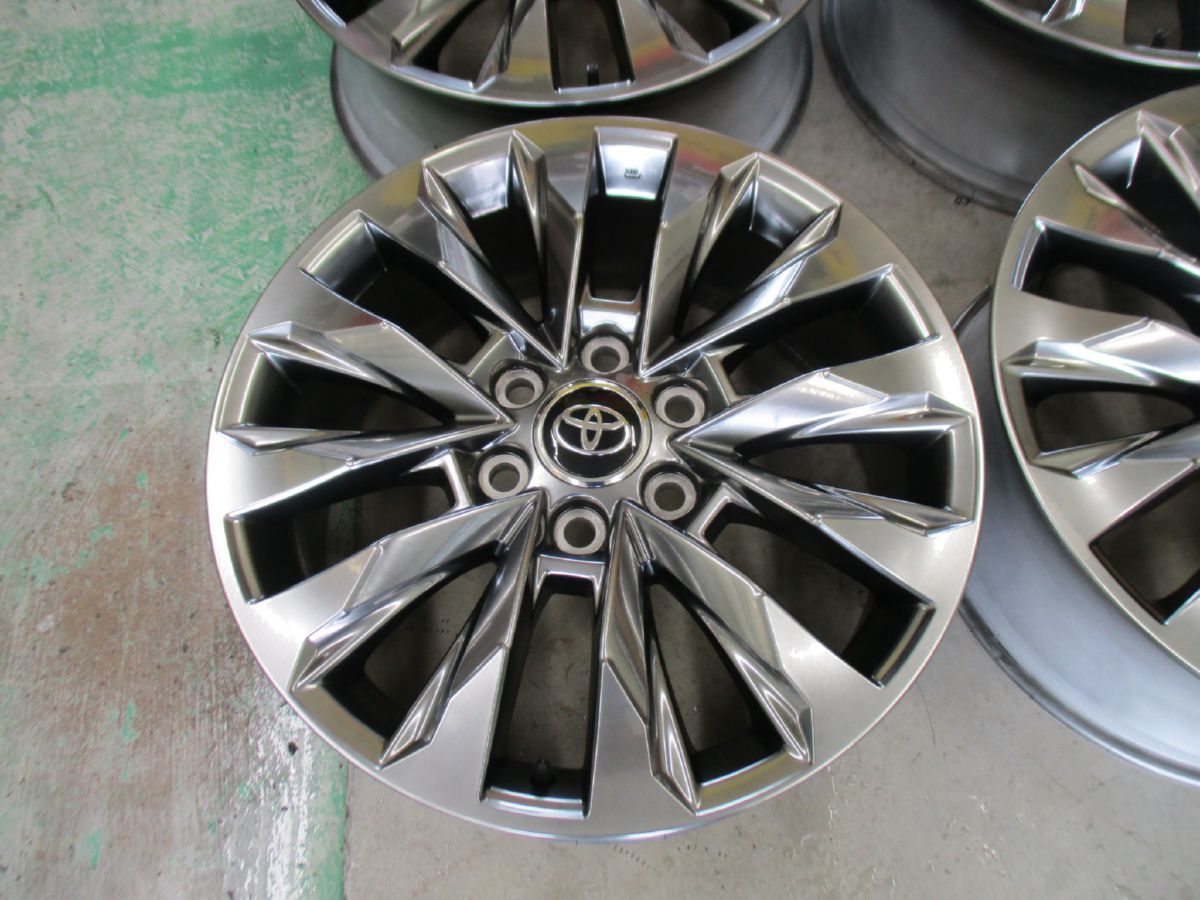ペースの早い トヨタ ランドクルーザー 300 zx 純正アルミホイール 20インチ 8J 60 6H 139.7 4本 新車外し 20648 インボイス発行 人気アイテムお得に購入！