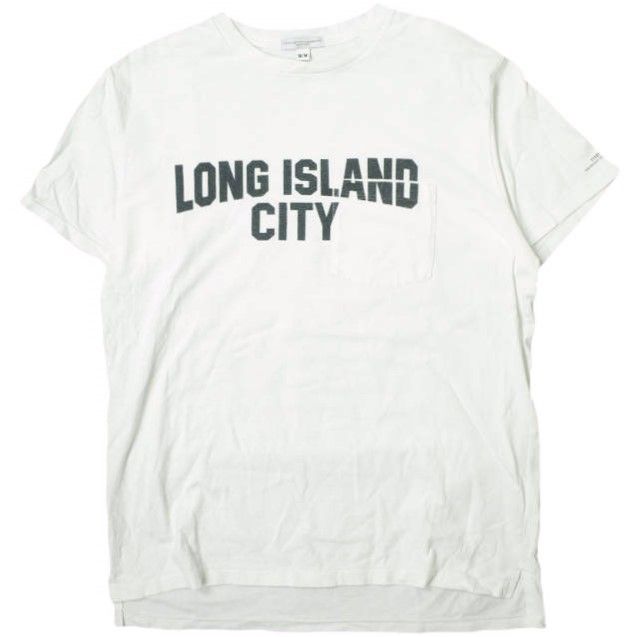 Engineered Garments エンジニアードガーメンツ カナダ製 Printed Cross Crew Neck T-shirt - Long Island City クロスオーバークルーネックポケットTシャツ M WHITE 半袖 g16211 人気・おすすめ｜売れ筋商品・話題商品におすすめ 品質チェック済み 安心配送 今月のおすすめ