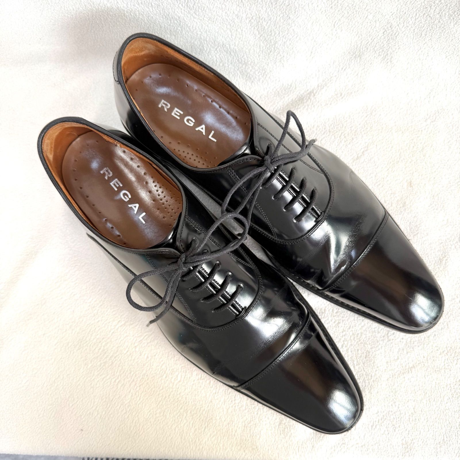 美品✨リーガル 315R ストレートチップ レザー ブラック 本革 26.5