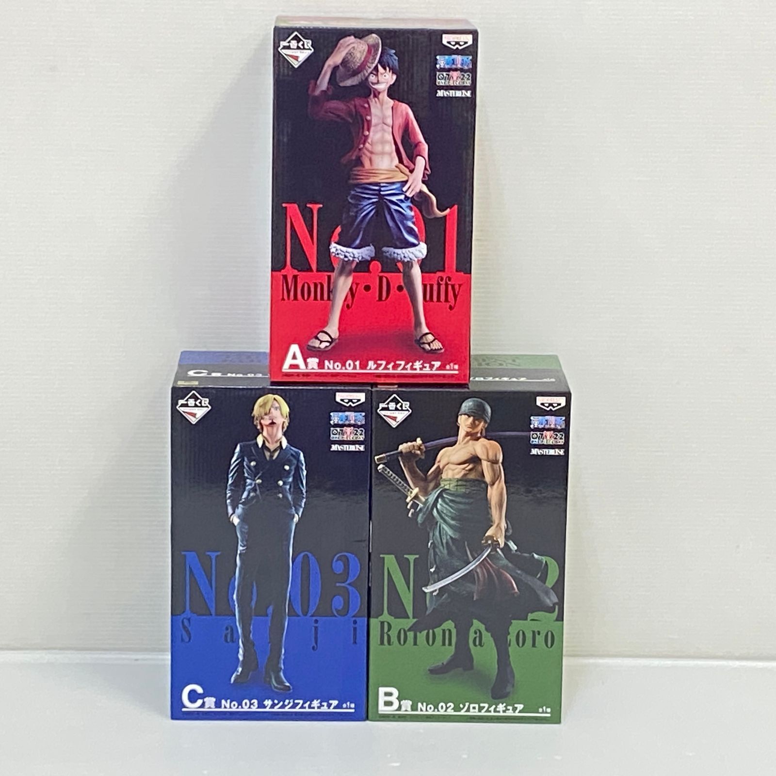▲120 一番くじ ONE PIECE ワンピース THE BEST EDITION A賞 ルフィ B賞 ゾロ C賞 サンジ まとめ smop091683