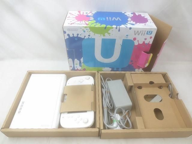 中古品 ゲーム Wii U 本体 WUP-101(01) 動作品 ファミリープレミアムセット 箱付き 中古品 ゲーム Wii U 本体 WUP-101(01) スプラトゥーン セット
