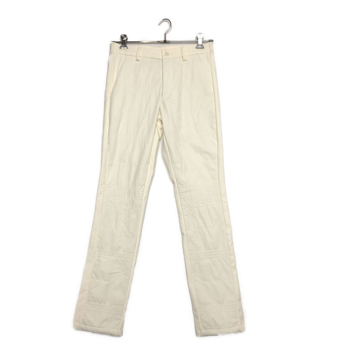 ♥品 メンズ アディダスゴルフ adidas GOLF パンツ 78cm オフホワイト 白系 中綿 裏起毛 訳あり