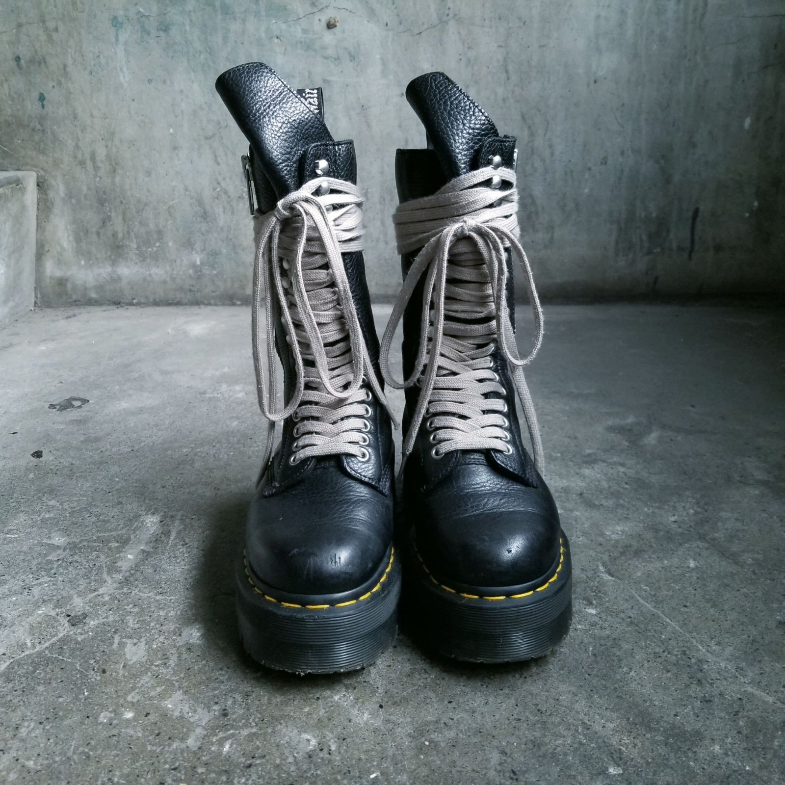 Rick Owens × Dr.Martens 22aw QUAD SOLE CALF LENGTH BOOT UK5 リック 