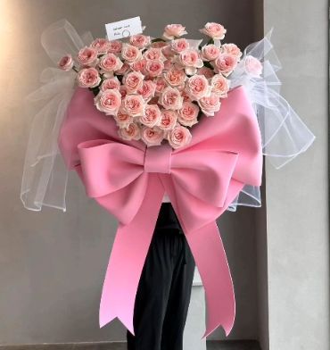 75cm ビッグ リボン大型リボン立体型リボン納車式クリスマス飾り 結婚式 装飾 ピンク