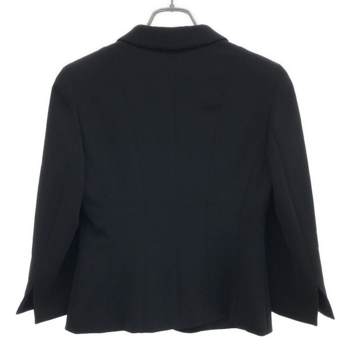 マックスマーラステュディオカシミヤ100％ベルテッドコート■34黒ブラック Max Mara Studio マックスマーラ ステュディオ 2Bテーラード