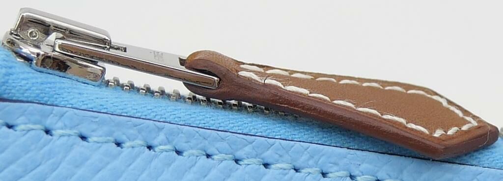 エルメス HERMES 長財布 アザップロング シルクイン B刻印 セレステ