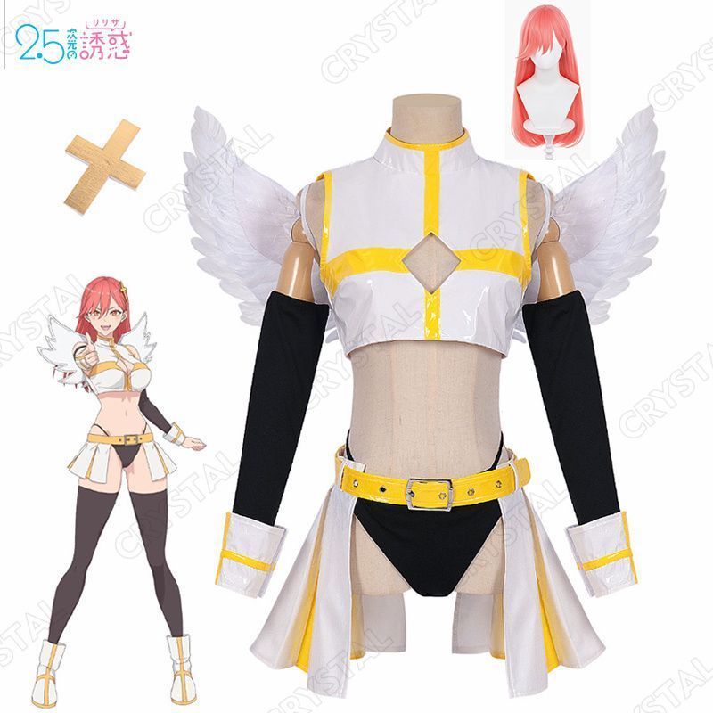 2.5次元の誘惑 コスプレ 喜咲アリア|きさきアリア コスプレ衣装 ウイッグ付き 人気 キャラクター コスプレ用 イベント 仮装 舞台装 演出服 漫遊展 撮影用 観賞用 祭り 贈り物 誕生日 ハロウィン クリスマス