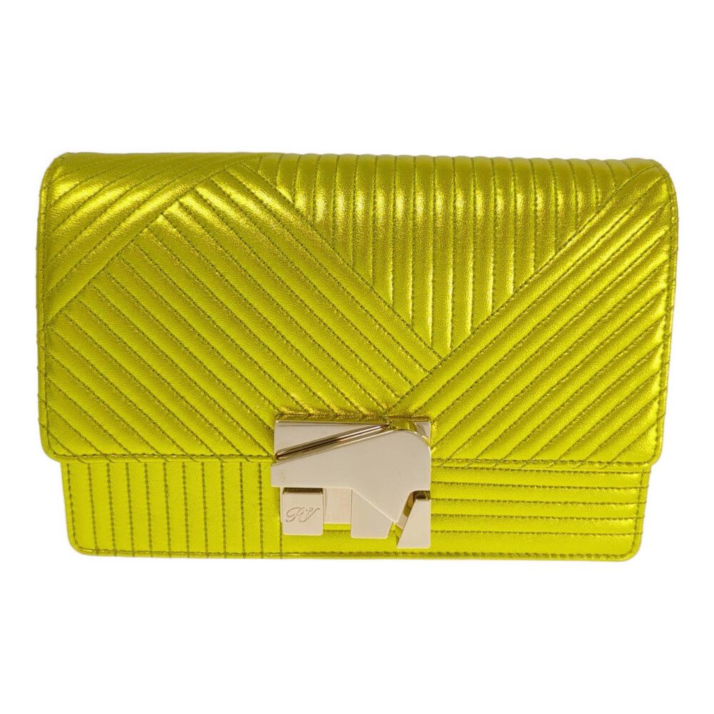 Roger Vivier ロジェヴィヴィエ パーティー ミニ ショルダーバッグ/RBWALPD2100Y40G208/メタリックイエロー/結婚式【オールシーズン】【♀】【A】【レディース】■544086【】