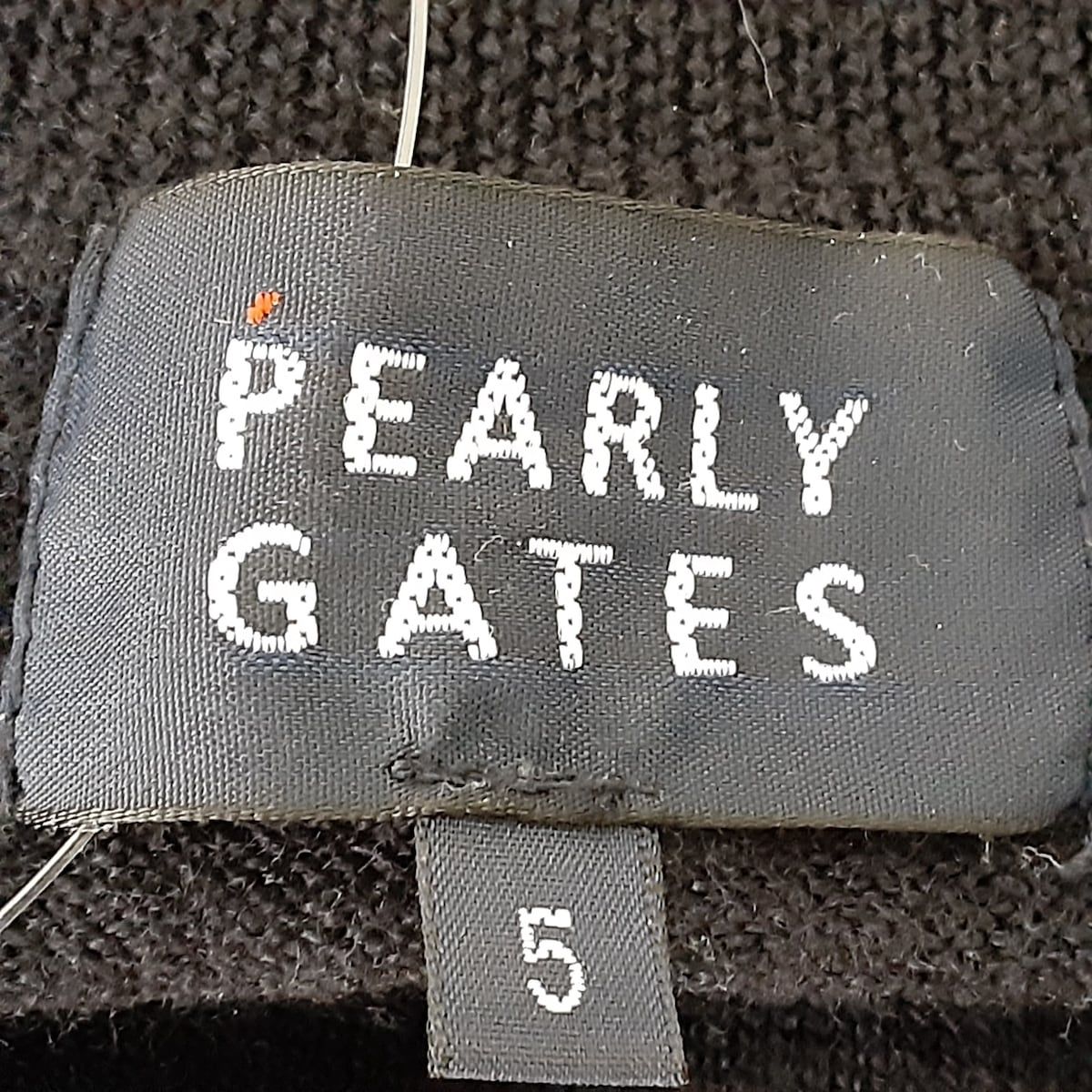 パーリーゲイツ PEARLY GATES 長袖セーター サイズ5 XL メンズ - 白×黒