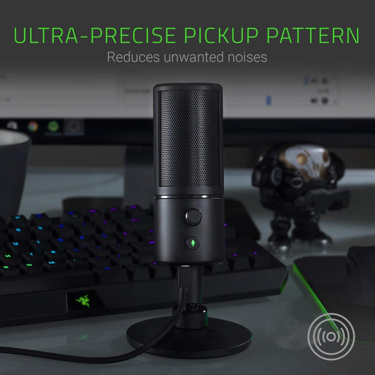 Razer マイク Seiren X USB コンデンサーマイク 実況 配信 PC PS4 PS5 日本正規代理店保証品 RZ19-02290100-R3M1 black ブラック