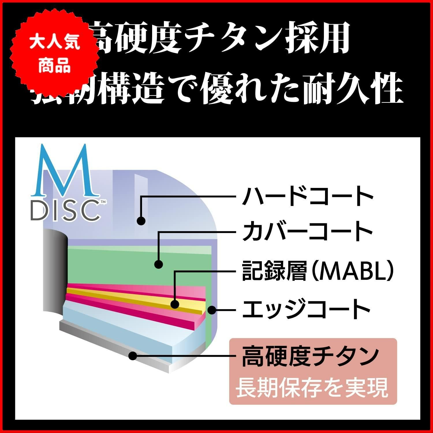 バーベイタム(Verbatim) バーベイタム Verbatim 長期保存 M-DISC BD-R 1回記録用 1-6倍速 25GB 5枚  印刷対応ホワイトレーベル ブルーレイディスク DBR25RMDP5V2 - メルカリ