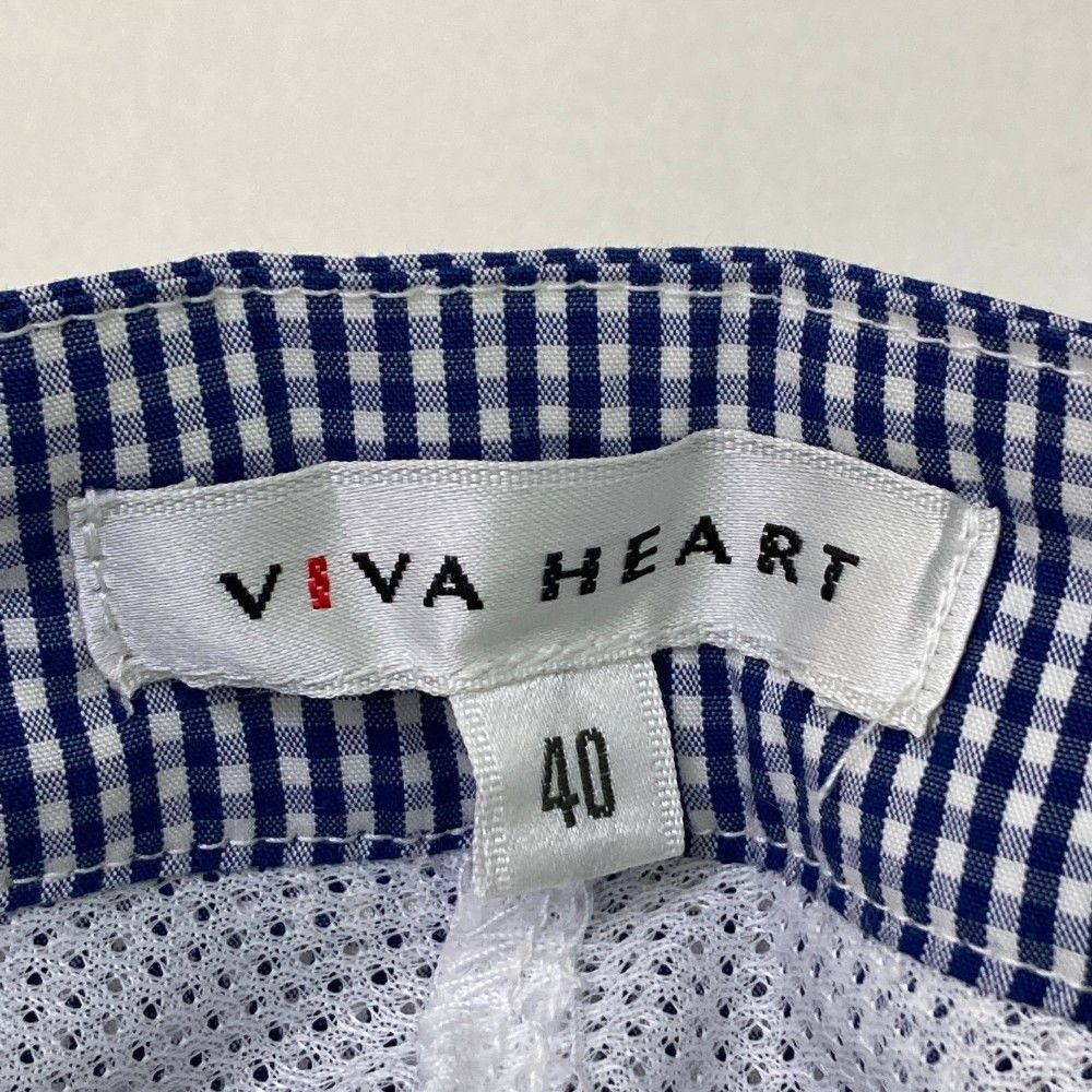 サイズ：40 VIVA HEART ビバハート  インナー付 ストレッチスカート チェック柄 ブルー系 [240101475564] ゴルフウェア レディース ストスト サイズ：40 VIVA HEART ビバハート インナー付 スカート