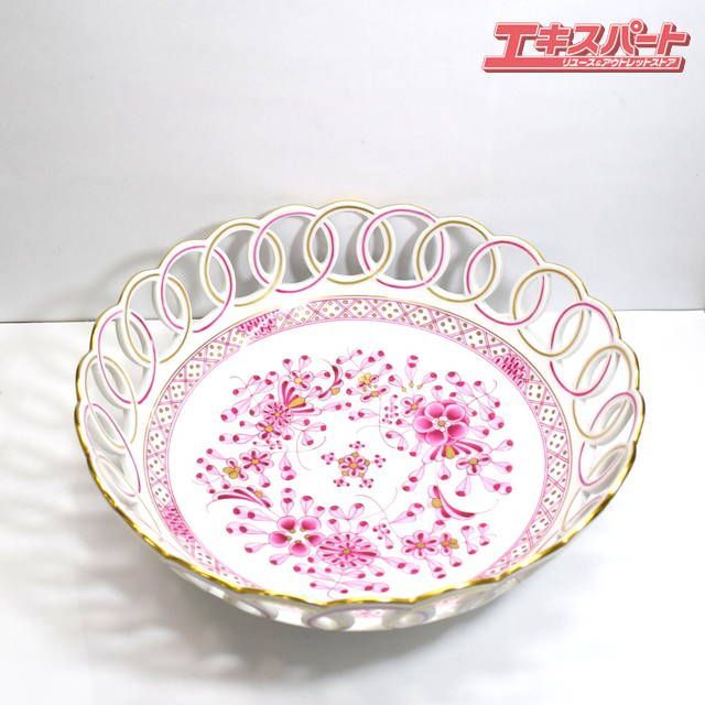 HEREND ヘレンド インドの華 ピンク 透かし ボウル 湘南台店 - メルカリ