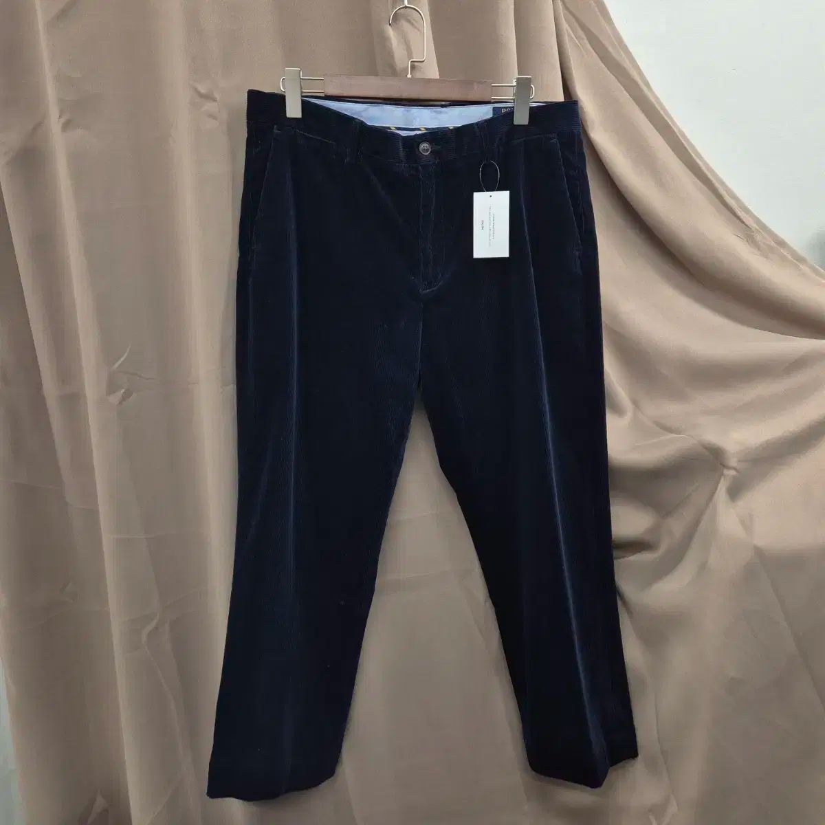 ポロ ストレッチ クラシックフィット コーデュロイ パンツ ネイビー 36|34
