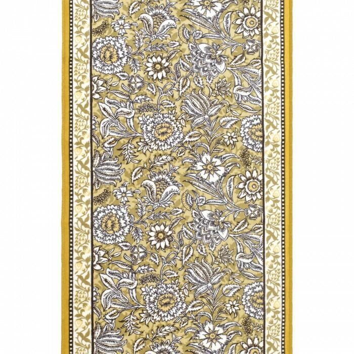 ボタニレル 廊下敷きマット 抗菌防臭 吸水速乾 80×180cm イエロー