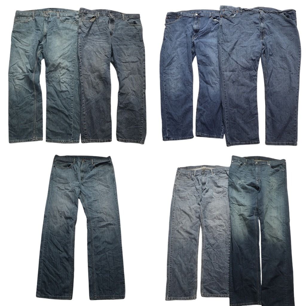 古着卸 リーバイス 559 デニム パンツ 7枚セット メンズ 38 |42 |44 |54 ライト インディゴ アメカジ 古着 NA6506