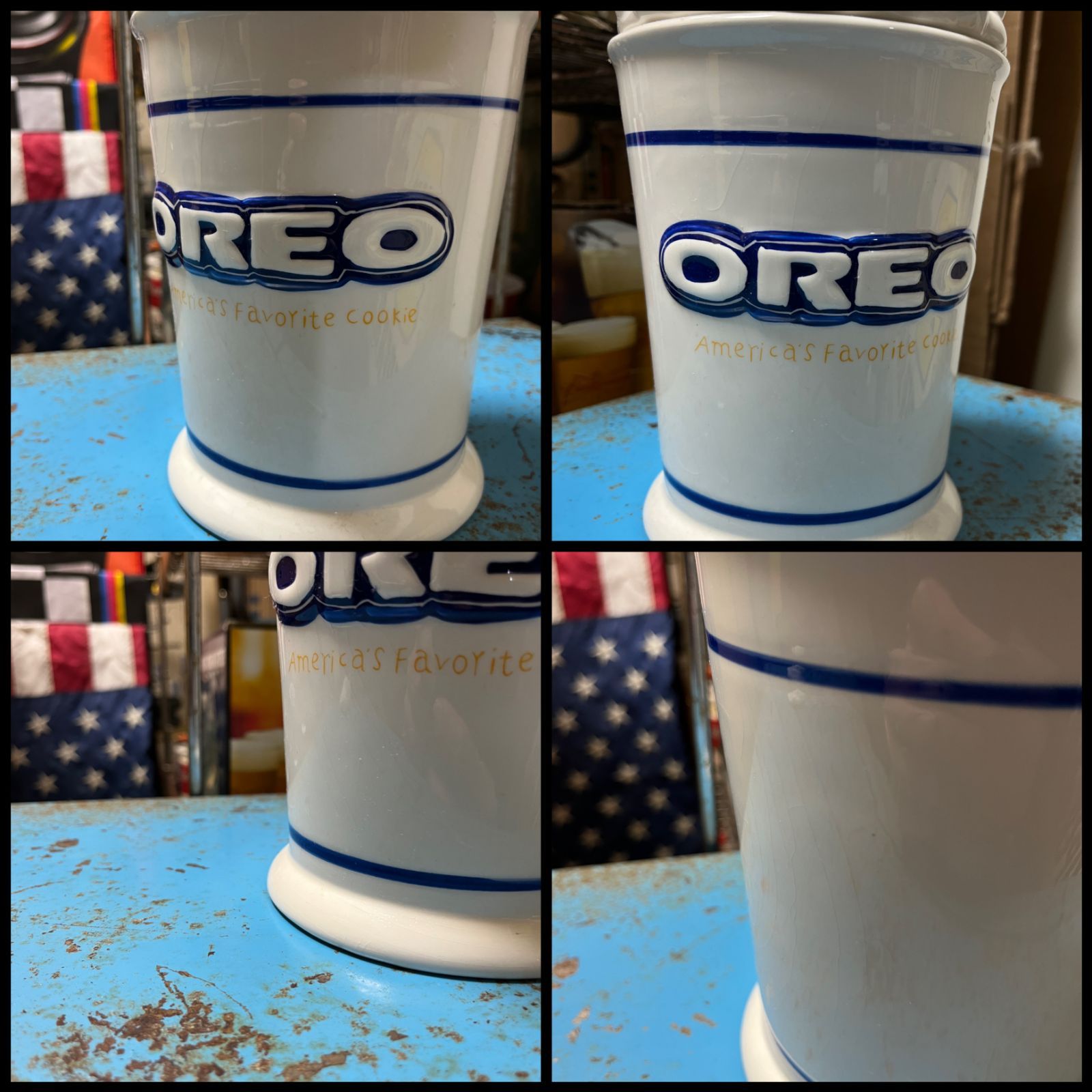 アメリカ雑貨】OREO オレオ クッキージャー ディスプレイ 小物入れ 