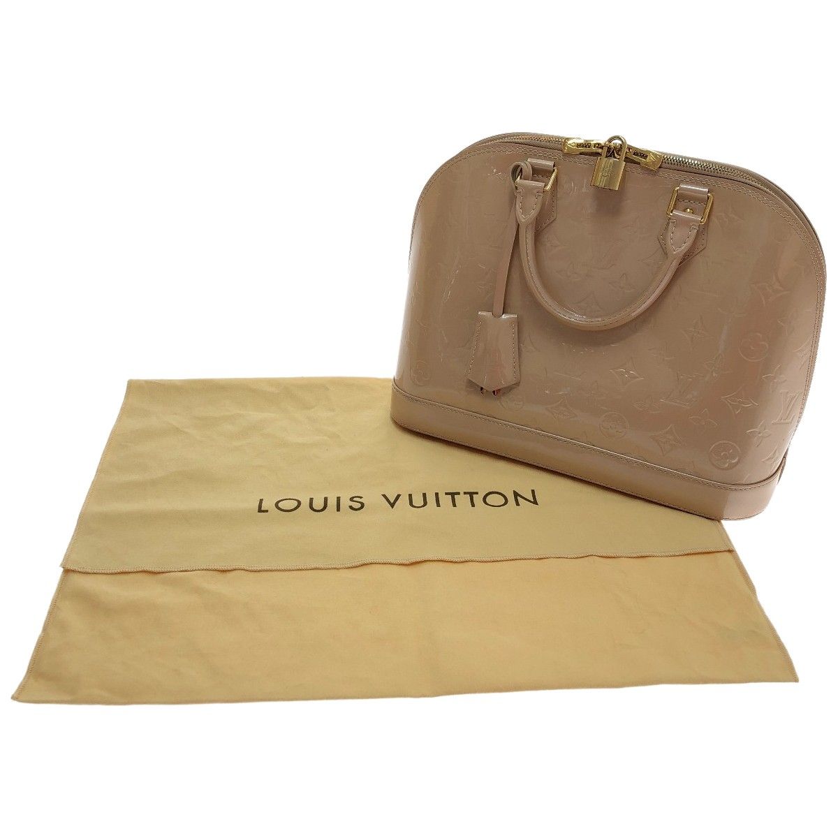 □□LOUIS VUITTON ルイヴィトン ハンドバッグ モノグラム・ヴェルニ アルマPM M90170 デュンヌ