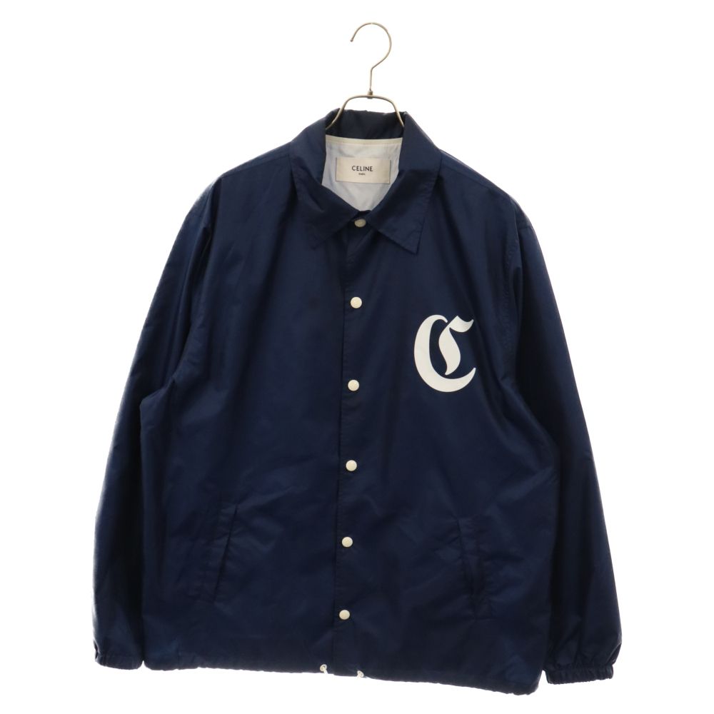 CELINE (セリーヌ) 23SS LONG COACH JACKET ロングコーチジャケットナイロンブルゾン 2W864495M ネイビー