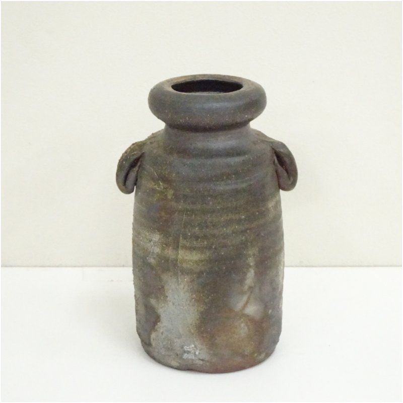 388【備前焼 花入】花瓶 茶道 茶道具 花挿 花器 華道 備前焼 作家物 花入（