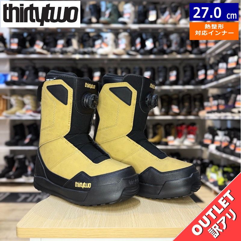 OUTLET】24-25 THIRTYTWO SHIFTY BOA カラー:TAN BLACK 27cm