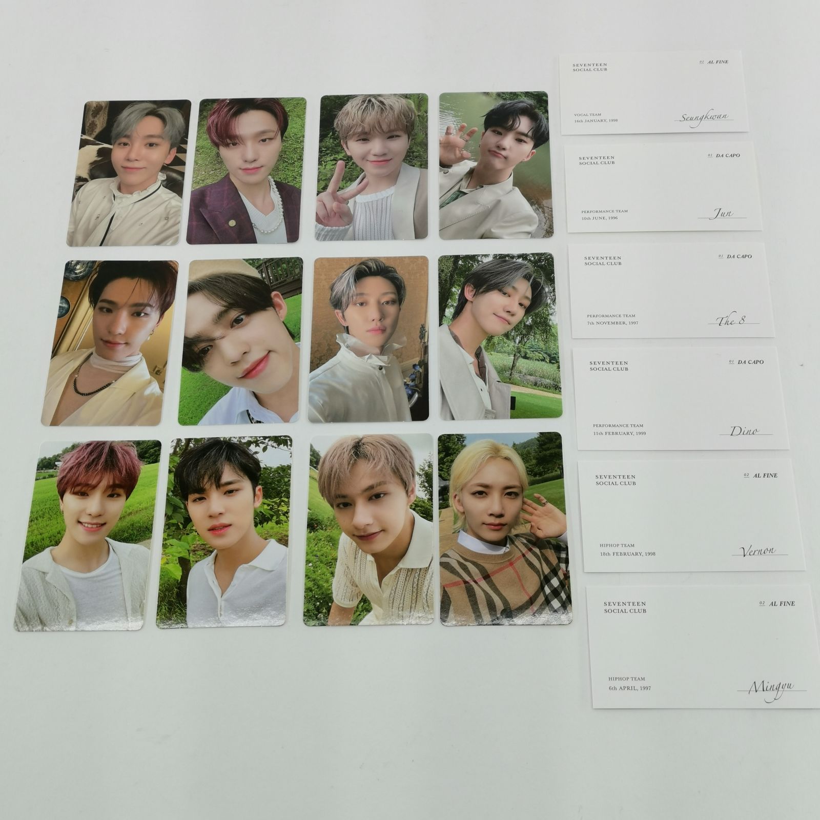 SEVENTEEN セブンティーン PHOTOBOOK 「SOCIAL CLUB :CARAT」 トレカ 
