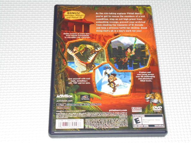 PS2☆PITFALL THE LOST EXPEDITION 海外版 北米版☆箱付・説明書付