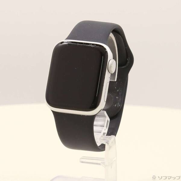 〔 品〕 Apple Watch SE 第1世代 GPS 40mm シルバーアルミニウムケース ブラックスポーツバンド 348