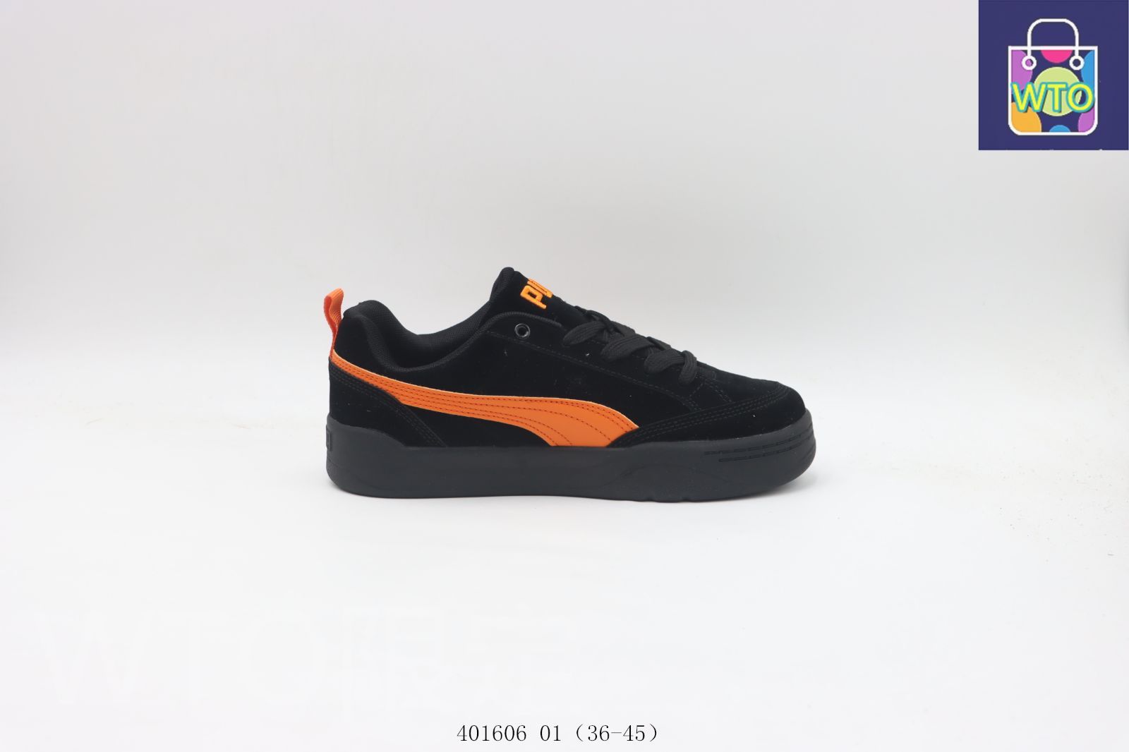 今日 プーマ Puma スケートシューズ 401606 01 黒オレンジ-WTO輸入0