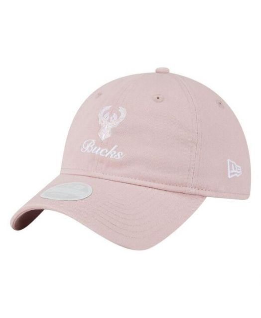 送料無料 ニューエラ レディース 帽子 アクセサリー Women sPink Milwaukee Bucks Gameday Preppy 9Twenty Adjustable Hat Pink