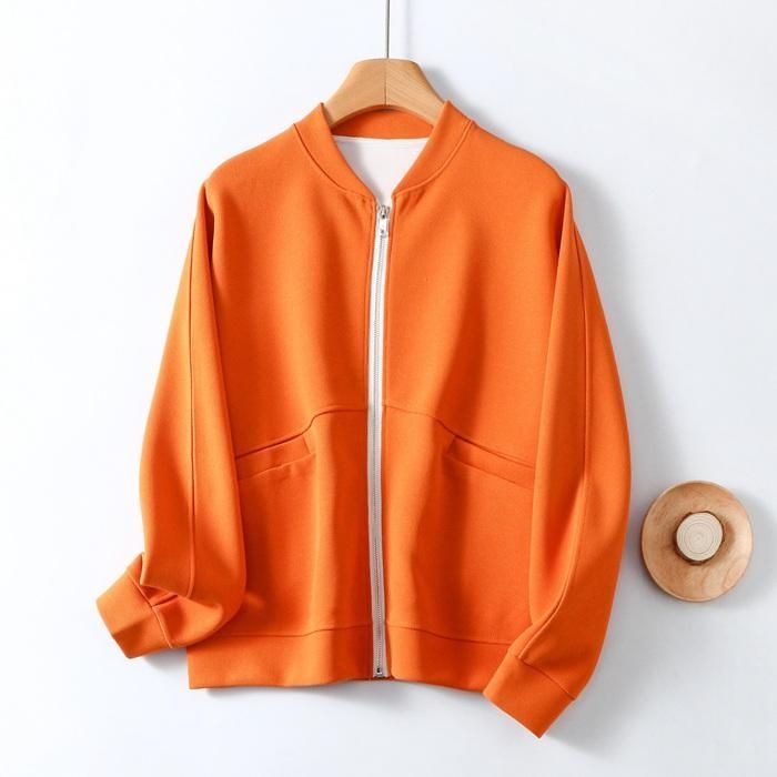 松菊梅に刺繍尾長鶏 フード付きジャケット 裏地付きブルゾン 着物