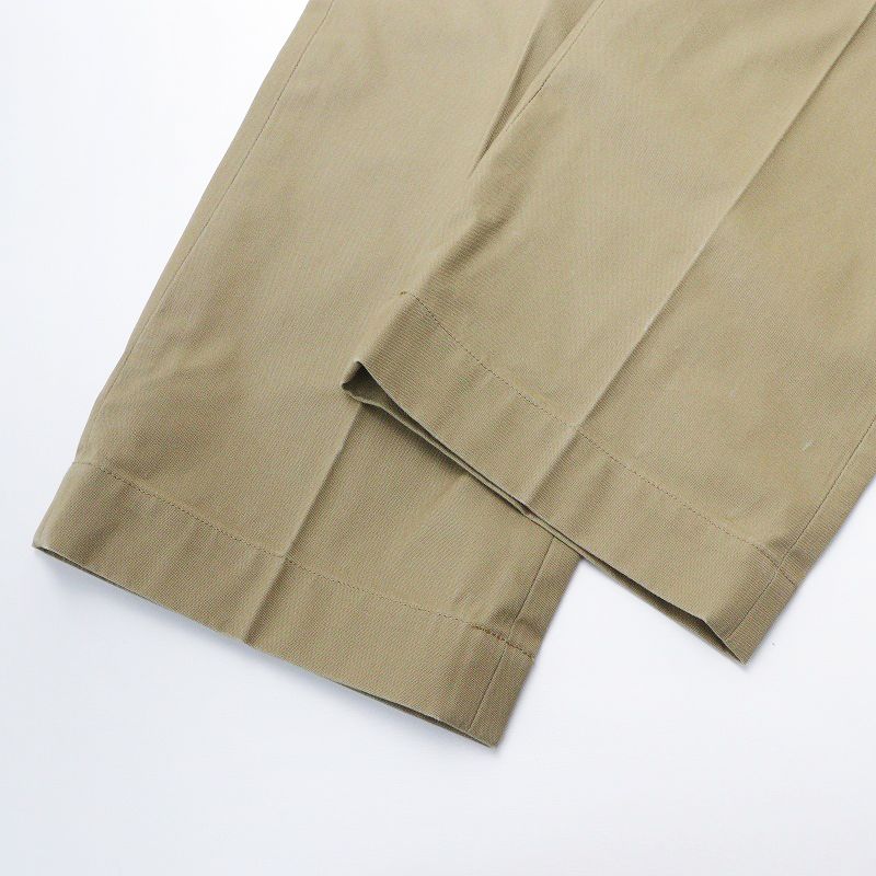 202SS シンゾーン Shinzone HIGH WAIST CHINO PANTS ハイウェスト チノパンツ 34/ベージュ ボトムス センタークリース【2400013836159】