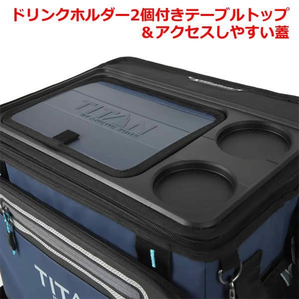 送料無料】TITAN 40缶クーラー ネイビー タイタン ソフトクーラー 保冷