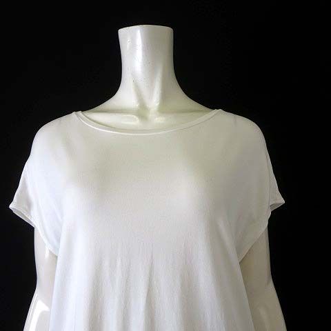 theory luxe ホワイト 半袖 Tシャツ Theory luxe - ホワイト ギャザー付き Tシャツ セオリーリュクス