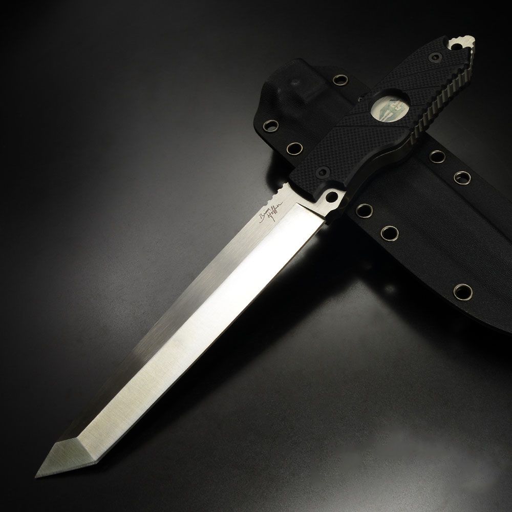 Hoffner Knives アウトドアナイフ Beast ブラックハンドル 440Cステンレス ATA06 18歳以上