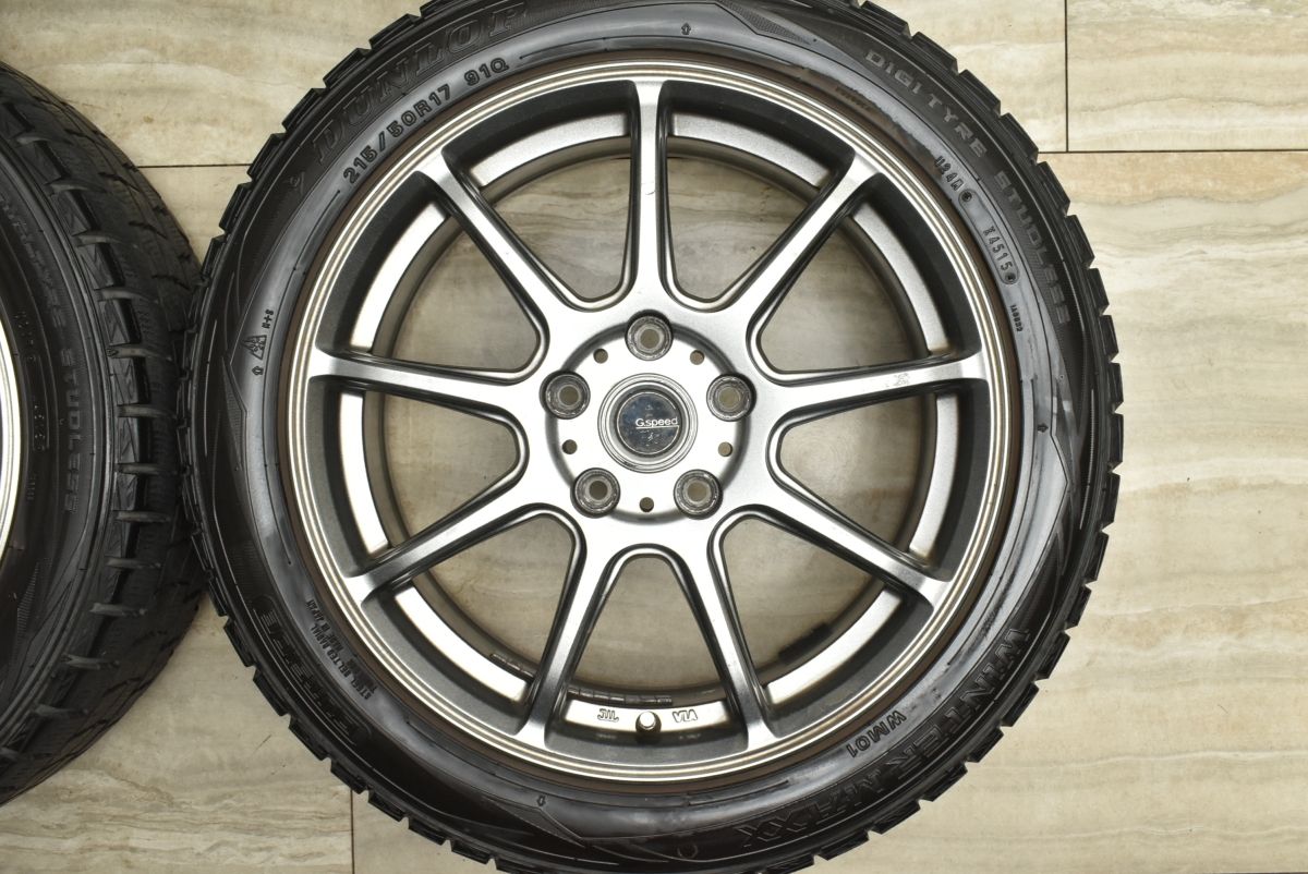 スバル純正 215/50R17 レヴォーグ インプレッサ PCD114.3 中古