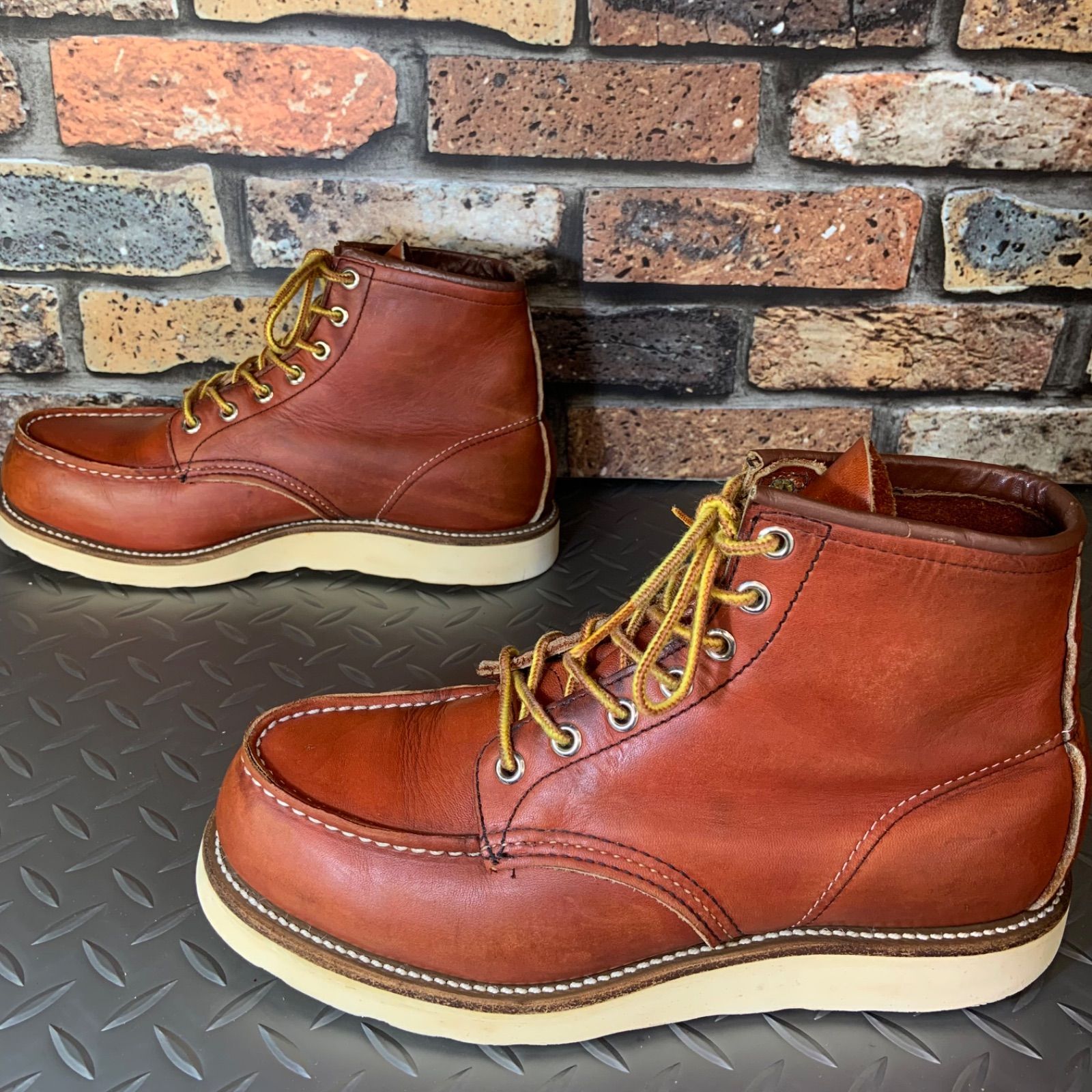 ☆REDWING 875 半円犬タグ 1996年製 US7.5D 25.5㎝ (24K29-875