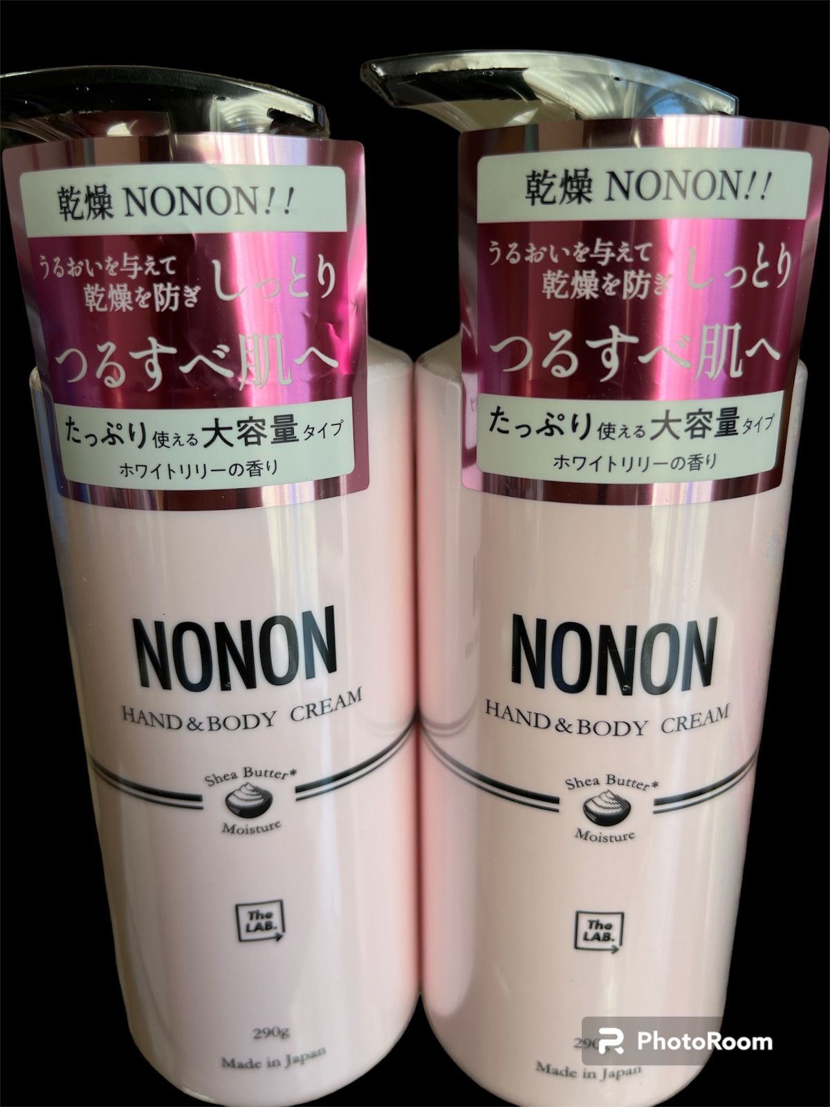 新品　NONONハンド＆ボディクリーム 290 g×２本　ホワイトリリーの香り