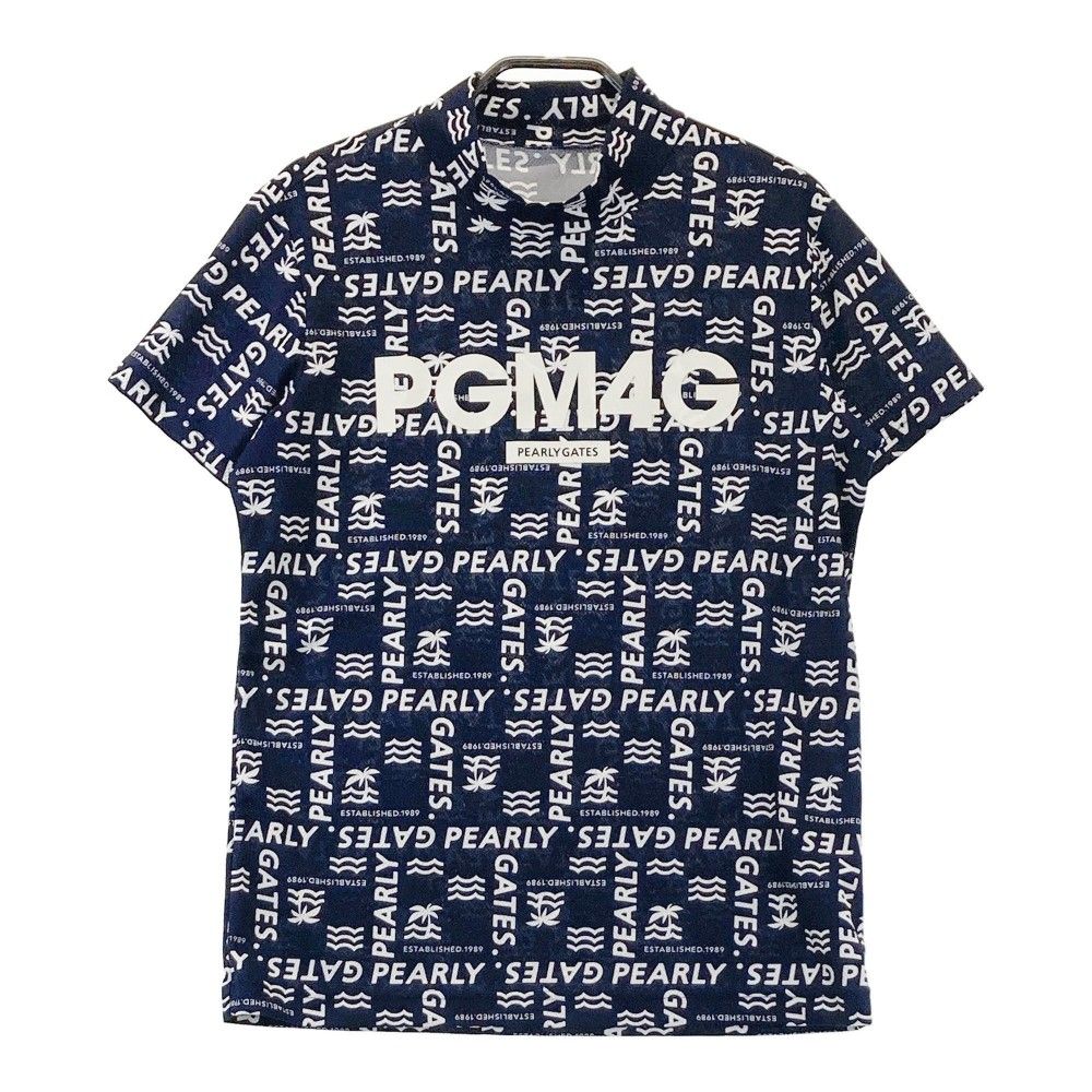 【超美品✩︎⡱スピード配送✩︎⡱】パーリーゲイツ　ハイネック　モックネック ベア疑似メッシュ半袖ハイネックカットソー | PEARLY GATES