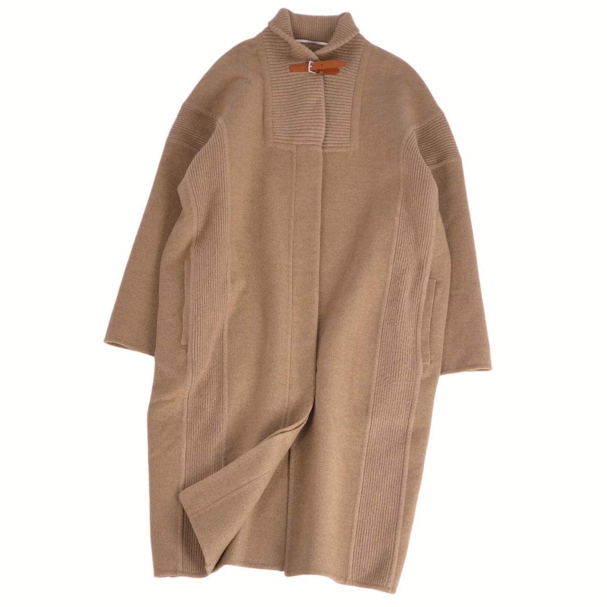 極美品 エルメス HERMES コート ロングコート カシミヤ100％ ダブルフ 