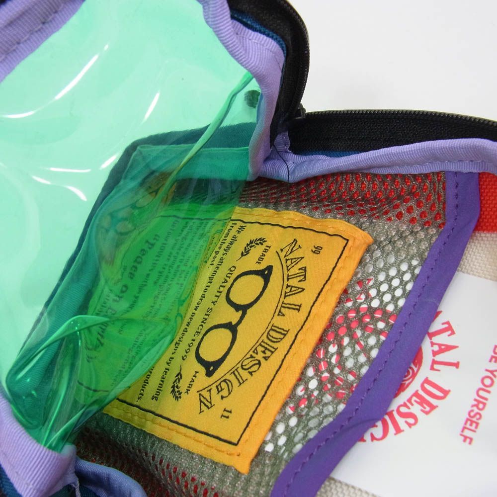 NATAL DESIGN ネイタルデザイン LISENCE POUCH RETRO STRIPE ライセンスポーチ レトロストライプ ブルー系【中古】  - メルカリ