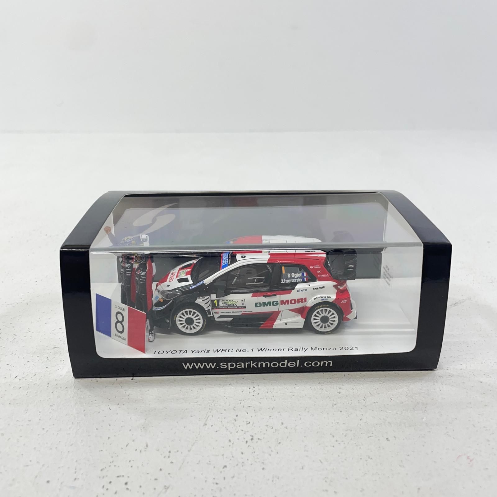 【尾張小牧店】 中古 1/43 TOYOTA Yaris WRC No.1 Winner Rally Monza 2021 WRC Manufacturer Champions 2021（With figurines and flags）【727】 尾張小牧店】 中古 1/43 TOYOTA Yaris WRC No.1 Winner Rally