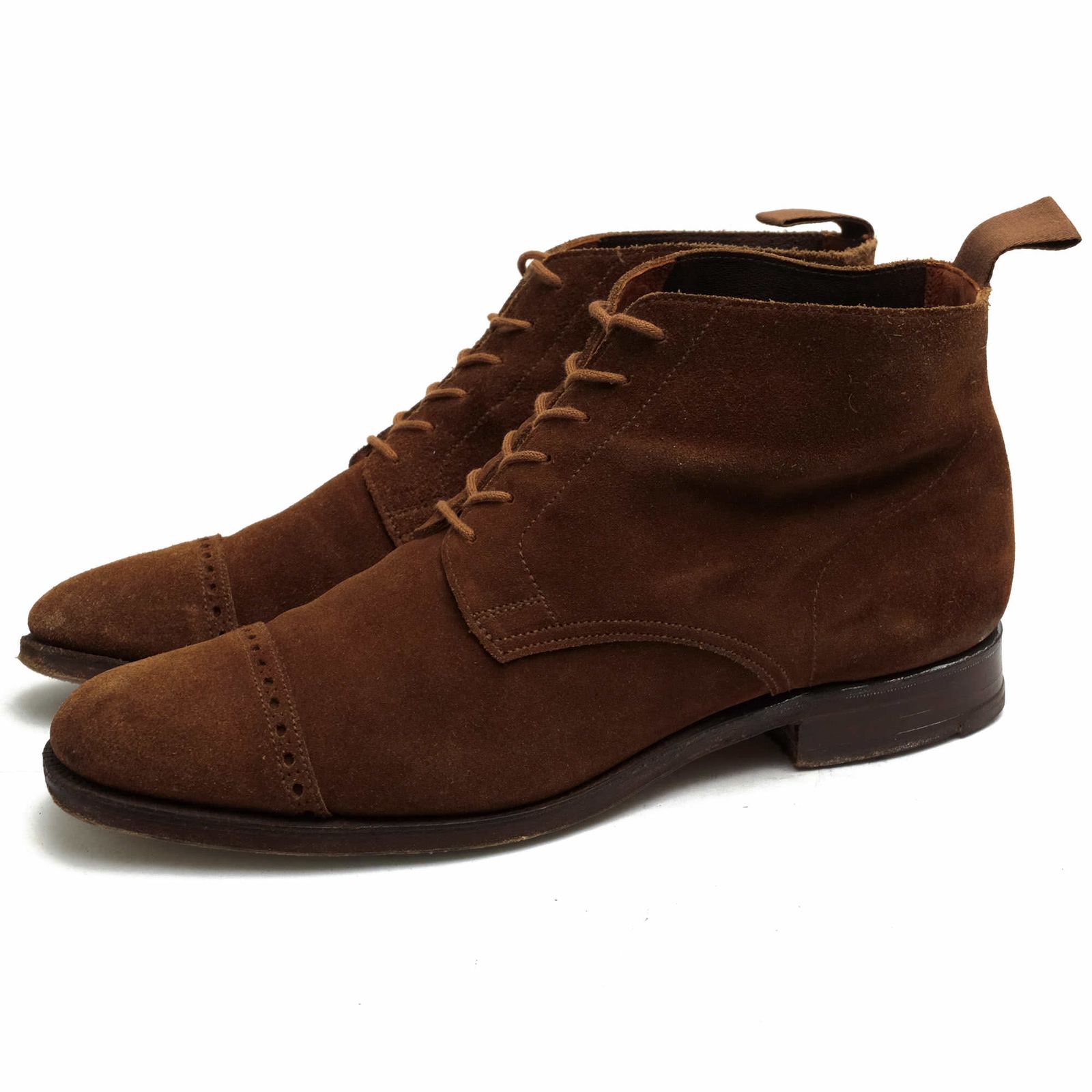 クロケット＆ジョーンズ／CROCKETT＆JONES チャッカブーツ シューズ 靴 メンズ 男性 男性用スエード スウェード レザー 革 本革 ブラウン 茶  SHANNON シャノン キャップトゥ レザーソール グッドイヤーウェルト製法 クロケット＆ジョーンズ／CROCKETT＆JONES チャッカブーツ シューズ 靴