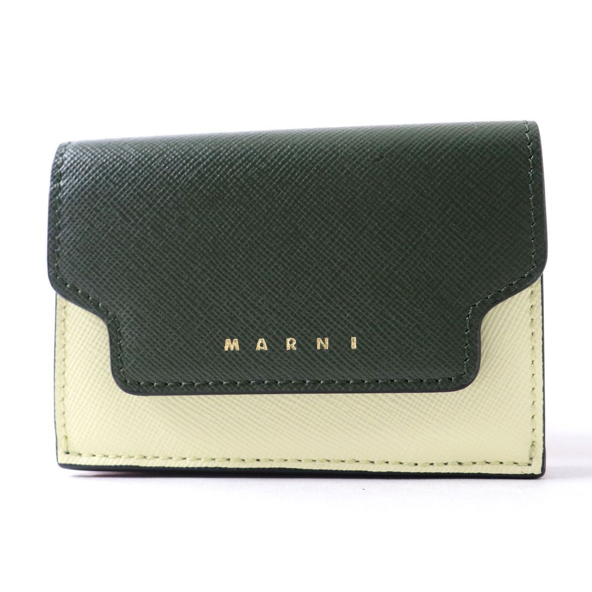 人気2023 マルニ 財布 MARNI レザー製 三つ折りウォレット PFMO0056U1